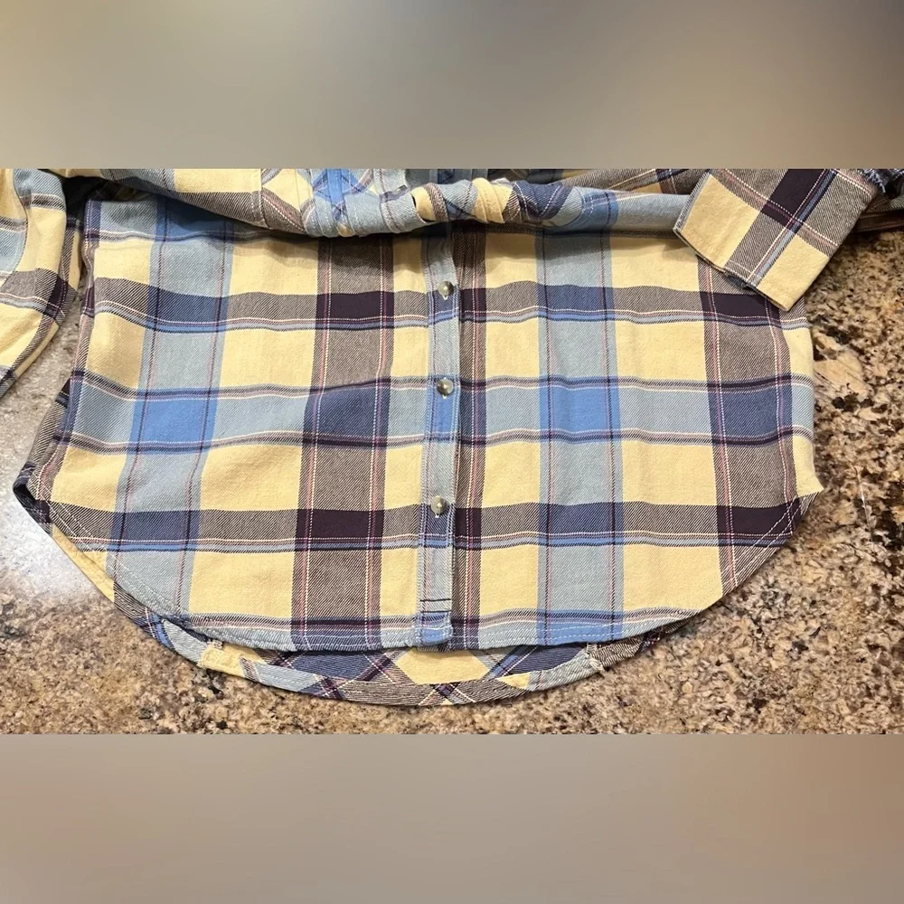 NWT Free People Layla Plaid Shirt